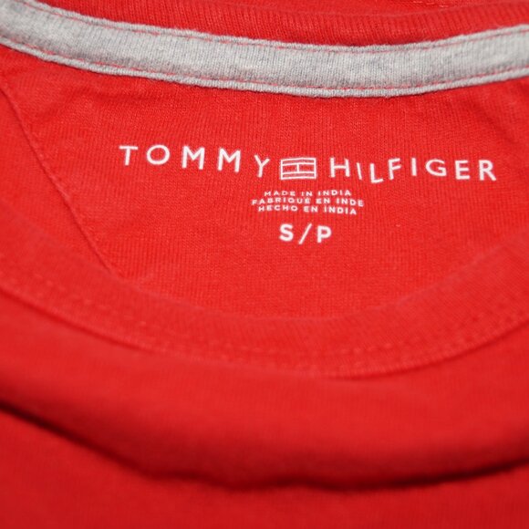 Tommy Hilfiger Shirts Mens S Lot of 2 Spell Out Flag Logo T Shirt Color block - Picture 5 of 9